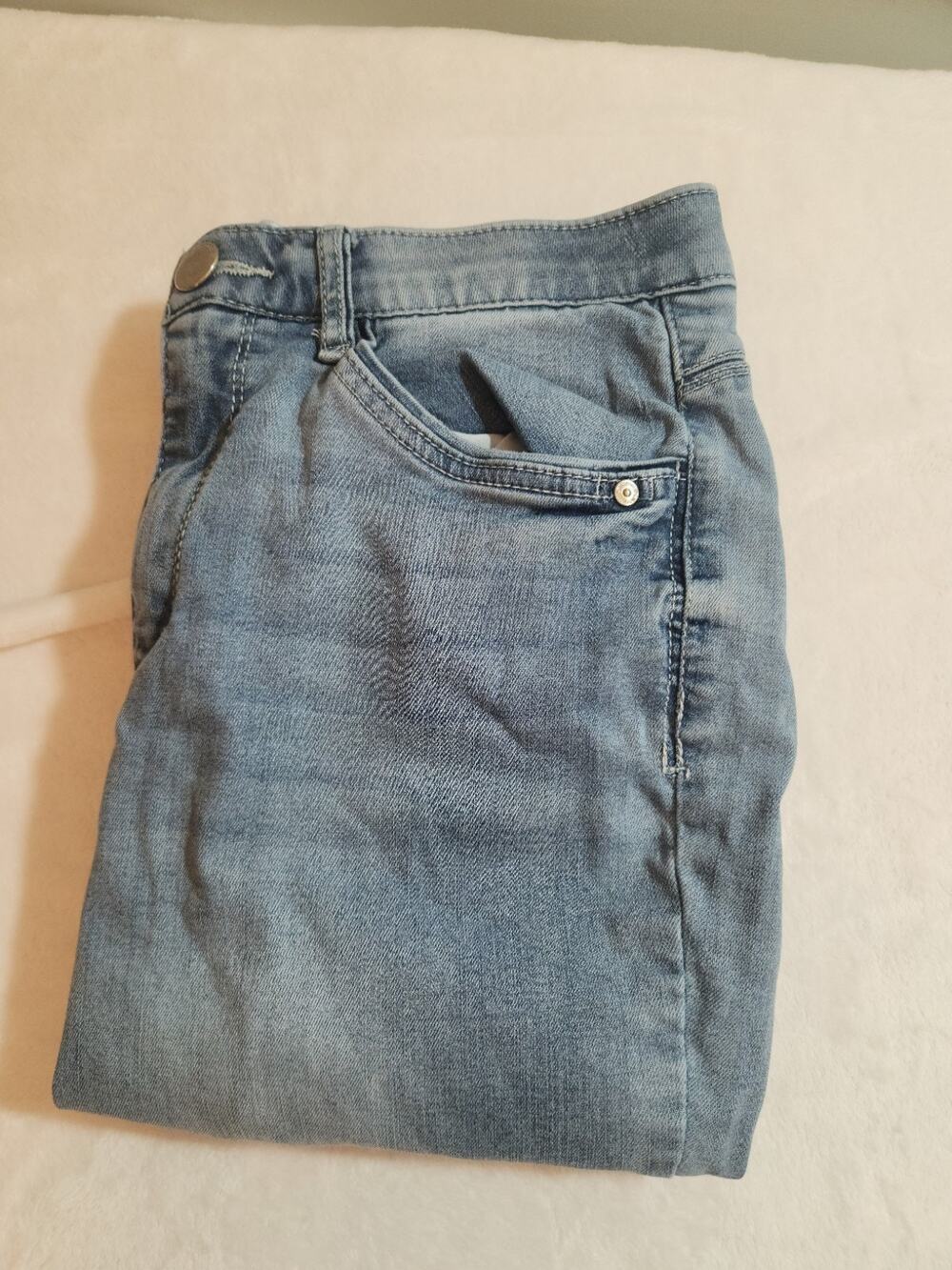 Democracy Straight Jeans Womens 10 (30 X 25) Blue "Ab" Solution Technology
